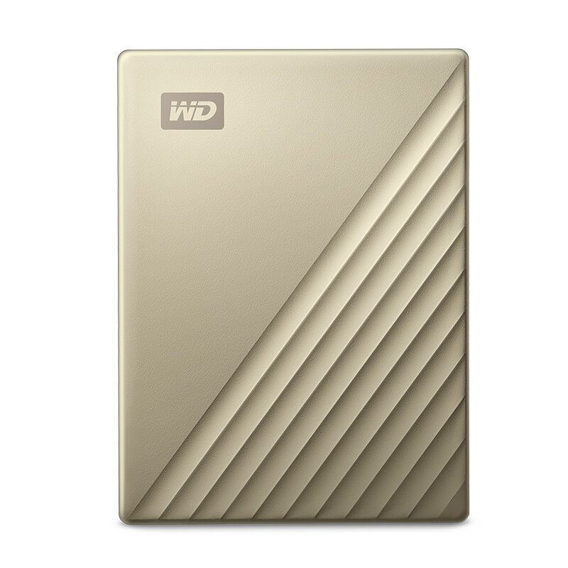 西部数据（WD）2TB Type-C 移动硬盘 My Passport Ultra2.5英寸 金色 WDBC3C0020BGD