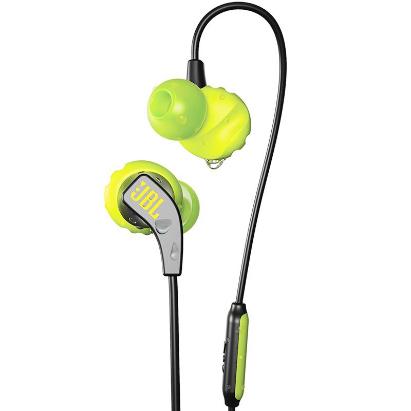 JBL(JBL) 耳机/耳麦 Endurance Run  入耳式有线运动音乐耳机耳麦 可通话绕耳式防汗耳麦 黄色 (单位: 副 规格: 一副装)