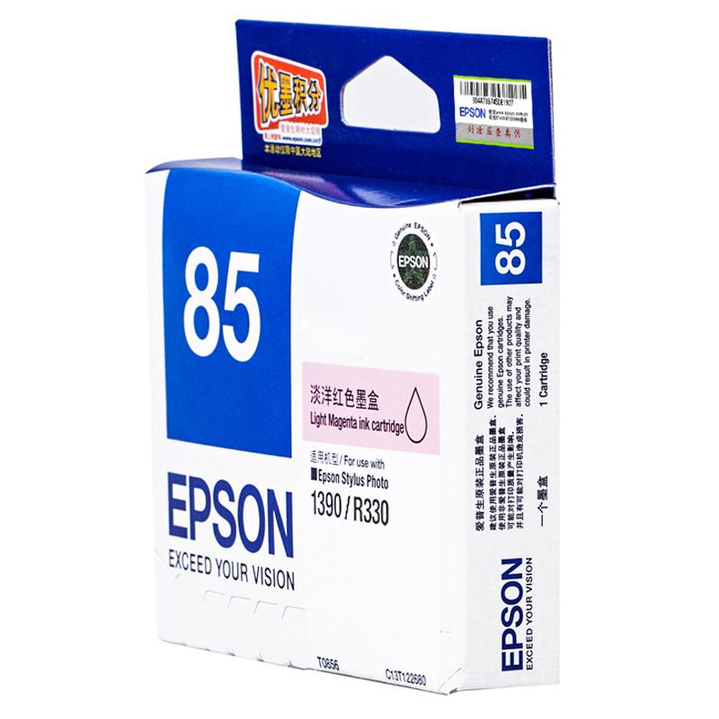 爱普生（EPSON）T0856 淡洋红墨盒 810页打印量 适用机型：PHOTO 1390/R330 单支装