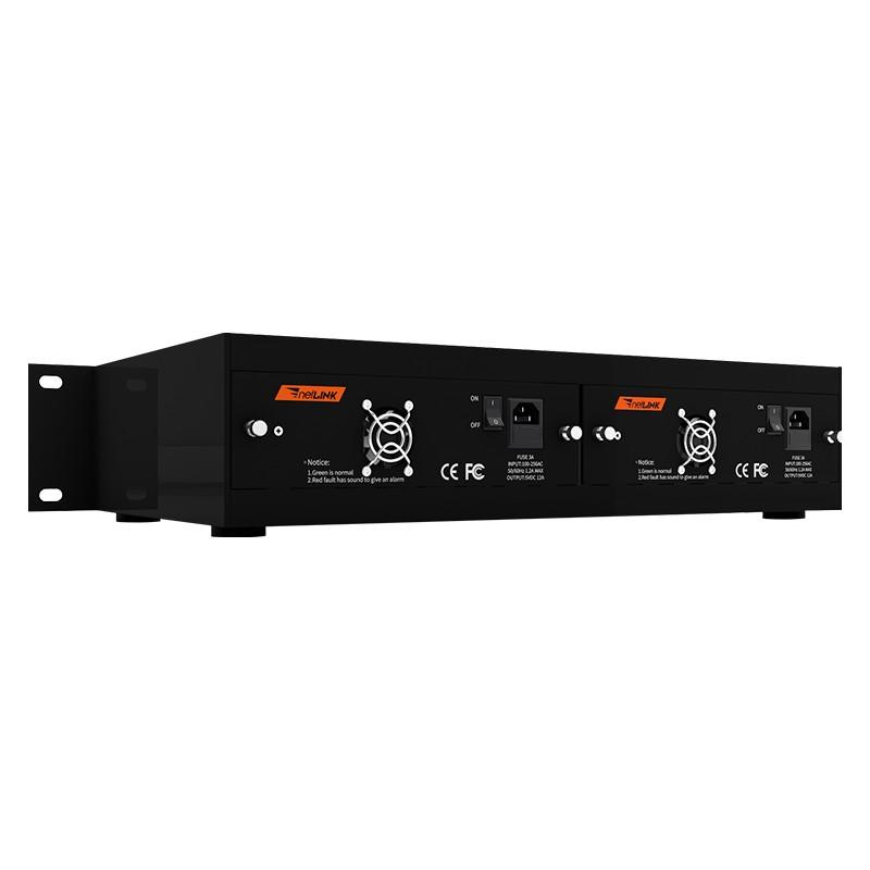 NETLINK HTB-16AC/D 电信级 16槽 光纤收发器机架