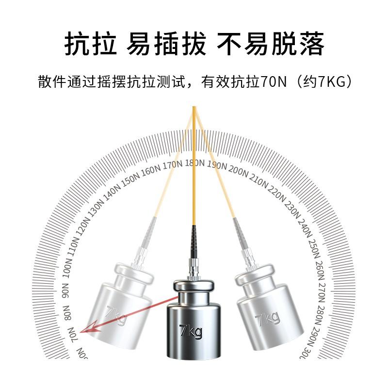 博扬（BOYANG）BY-3221SM 电信级光纤跳线st-st(UPC) 3米 单模单芯 Φ3.0跳纤光纤线 收发器尾纤