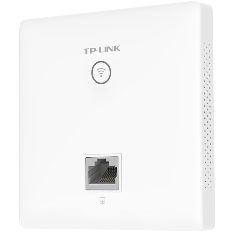 TP-LINK AP450I-POE 450M无线86型面板式AP 企业级酒店别墅wifi接入 POE供电 AC管理