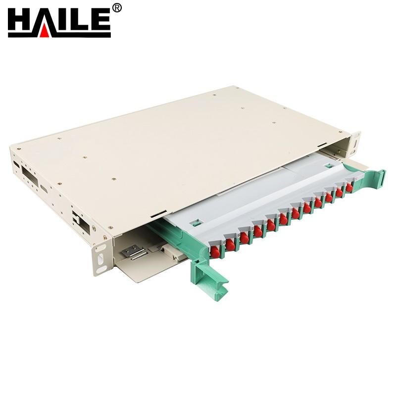 海乐 HAILE P3-12S-FC 12口ODF光纤配线架FC单模满配 19英寸