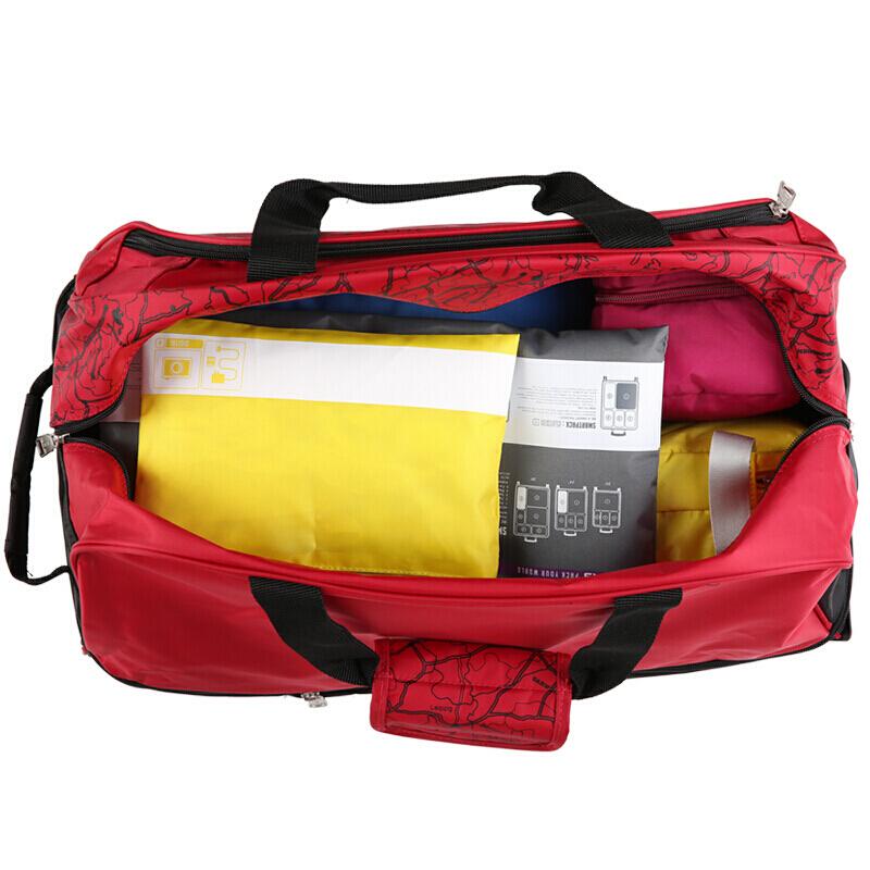 爱华仕/OIWAS 旅行拉杆包 大容量户外行李袋 男女休闲拉杆包 8019红色