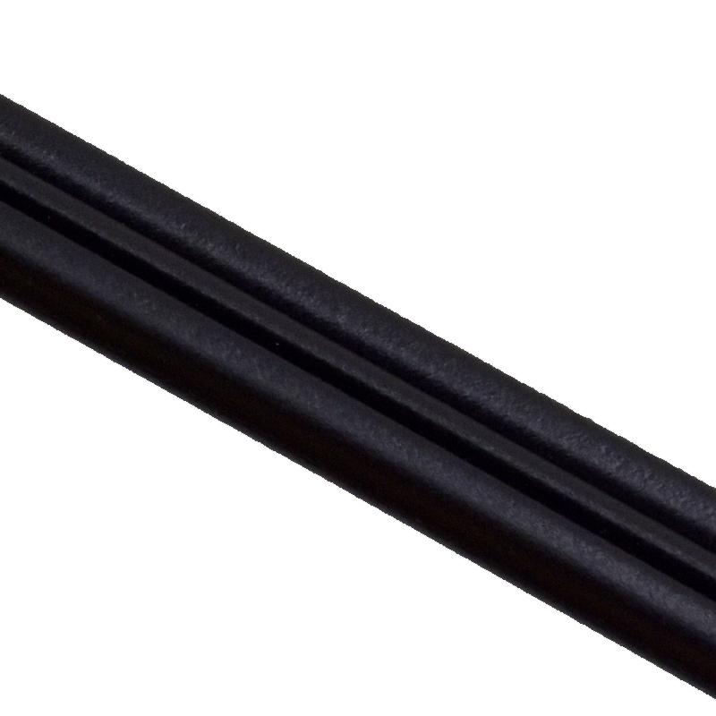 博扬（BOYANG）皮线光纤光缆 室外自承式5.0单芯 1000米黑色 1芯3钢丝 低烟无卤网线蝶形光纤线BY-PX1801