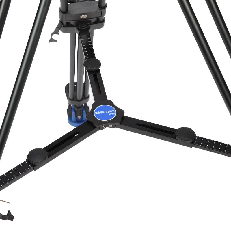 百诺（Benro）BV6 专业摄像脚架套装动平衡阻尼可调 双管三脚架液压云台