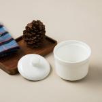 国产 陶瓷碗带盖骨纯白炖盅 1个装 250ML
