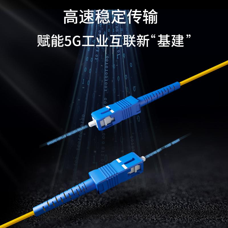 博扬（BOYANG）BY-101S 电信级光纤跳线尾纤 1米SC-SC 单模单芯（9/125 2.0）机房专用光纤线