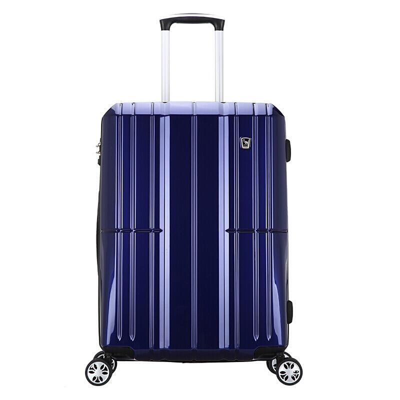 爱华仕（OIWAS）PC拉杆箱6176 时尚万向轮行李箱 飞机轮旅行箱商务出差托运箱 24英寸蓝色