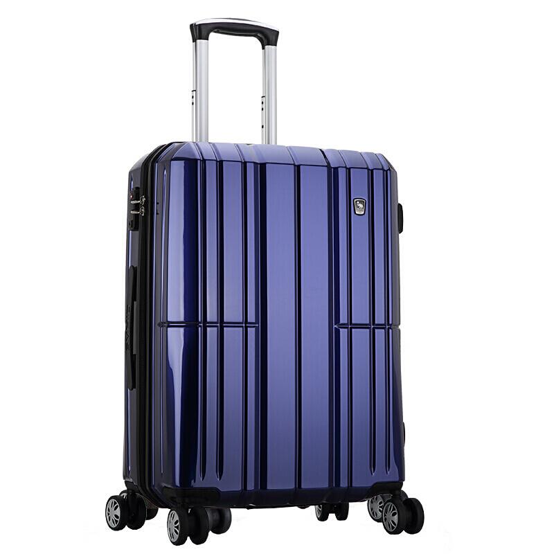 爱华仕（OIWAS）PC拉杆箱6176 时尚万向轮行李箱 飞机轮旅行箱商务出差托运箱 24英寸蓝色