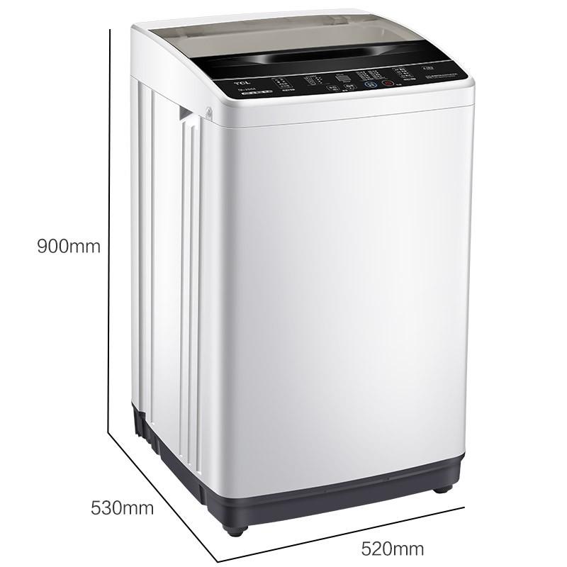 TCL6公斤 全自动波轮小型洗衣机 一键脱水 24小时预约 洗衣机小型便捷TB-V60A亮灰色 