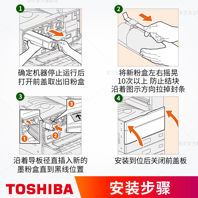 东芝（TOSHIBA）墨粉盒 T-FC415C 墨盒 红色 415CMS（适用2010/2510/2110/2610AC）低容量