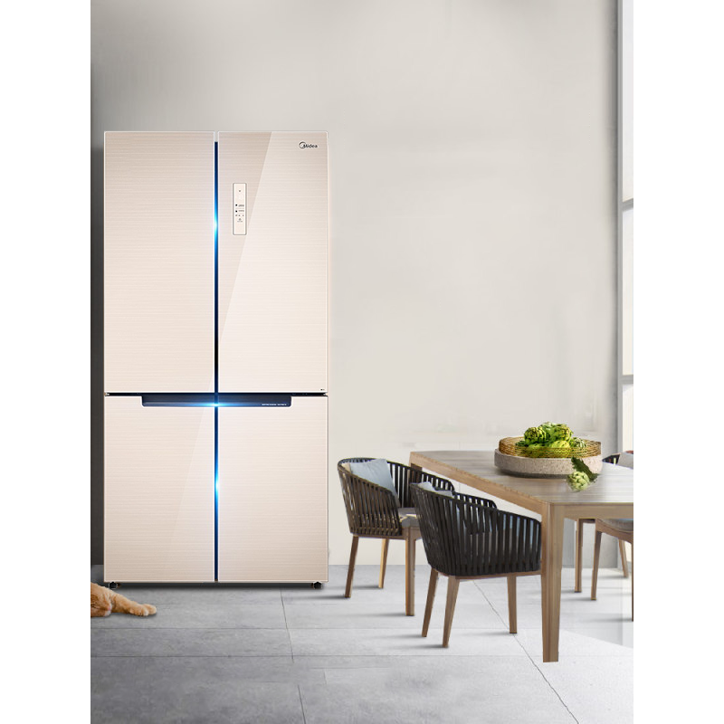 美的 冰箱 bcd-515wgpm极地金