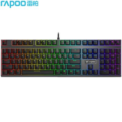 雷柏rapoo v700rgb合金版 机械键盘 黑轴 黑色