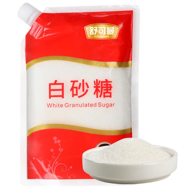 舒可曼 白糖 白砂糖 袋盖设计 碳化糖 调味 调料 400g