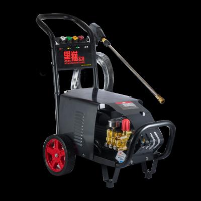 黑猫220v 高压商用清洗机 2.4kw铜电机 10米钢丝管 水枪